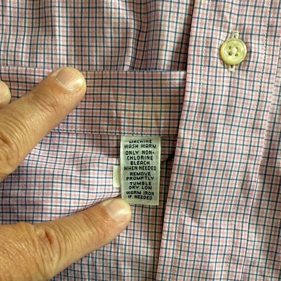 Ralph Lauren Men's Blue & Pink Checkered Shirt - Picture 4 of 6